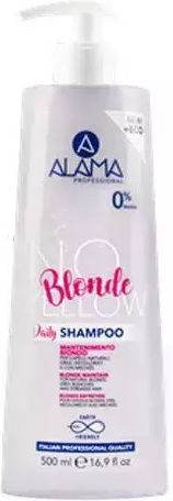 Alama No-Yellow Daily Blonde Shampoos Shine for Coloured Hair 500ml