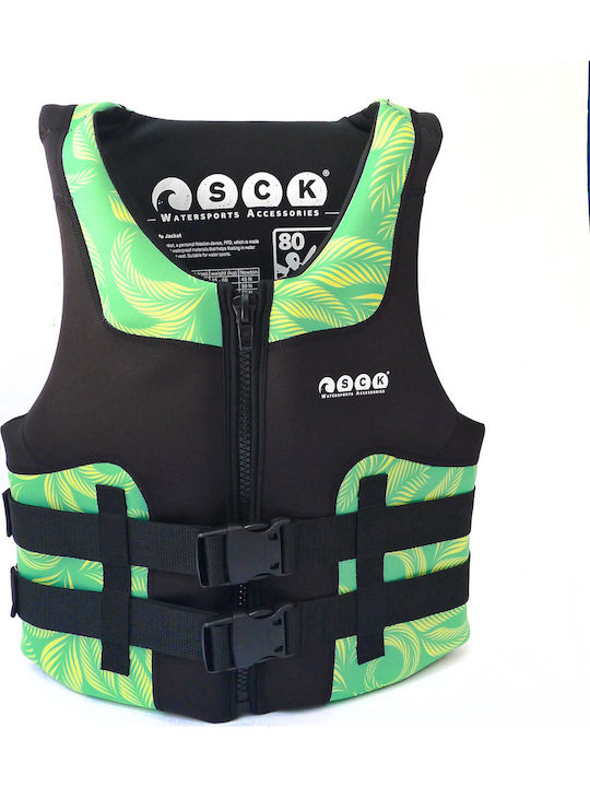 SCK Waves Adults Life Jacket for Water Sports Green