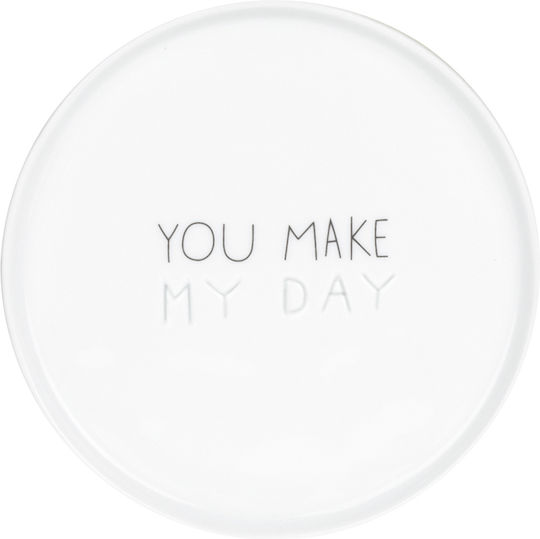 Raeder You Make My Day Plate Desert made of Porcelain White with Diameter 11cm
