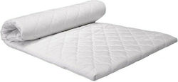 Sleepn'Life Topper Soft Extra-dublu Spumă cu Husă Detașabilă & Benzi Elastice de Fixare 160x200x5buc