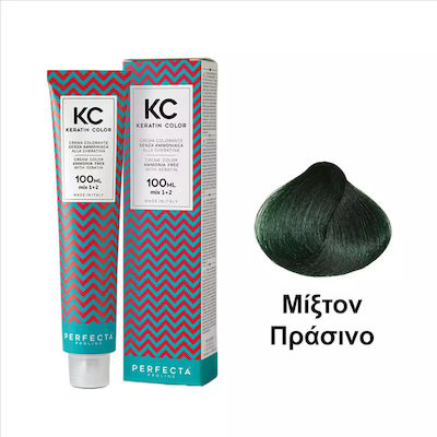 Faipa Perfecta Keratin Color Vopsea de Păr fără amoniac Mixton Green 100ml