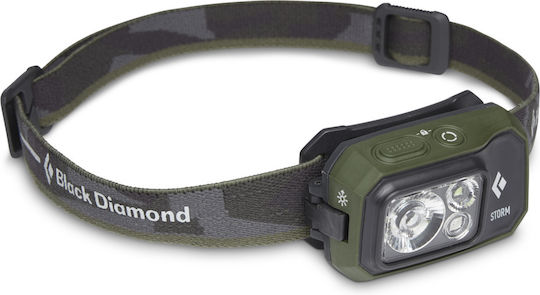 Black Diamond Stirnlampe LED IP67 mit maximaler Helligkeit 450lm Storm 450 Schwarz
