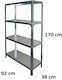 Dexion Regal 92x38x170cm mit 4 Regale Gesamtbelastbarkeit 200kg