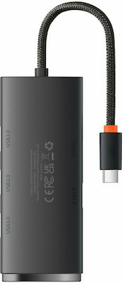 Baseus Lite Series 25cm USB 3.0 Hub 5 Θυρών με σύνδεση USB-C