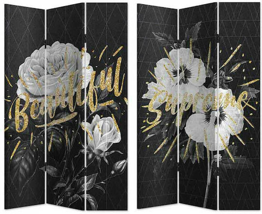 Inart Decorativ Paravan din Pânză cu 3 Panouri 2 Vizualizări 120x180cm Inart Decorativ Paravan din Pânză cu 3 Panouri 2 Vizualizări 120x180cm