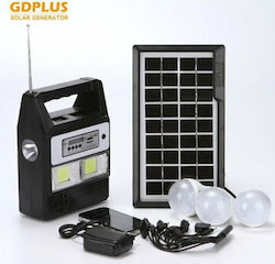 Solar Lighting System With Flash Light And 3 Lamps