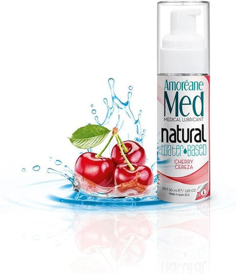 Amoreane Natural Water-Based Water Lubricant in Cherry Gel 50ml
