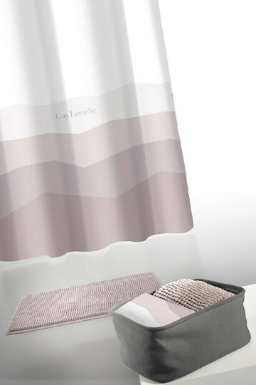 Guy Laroche Душ завеса Тъканна 180x180см Σετ 4τμχ Amethyst Guy Laroche Душ завеса Тъканна 180x180см Σετ 4τμχ Amethyst