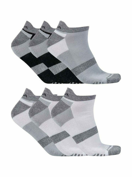 GSA Performance 8119113-WHITE-GRAY-BLAC Athletic Socks Multicolour 6 Pairs