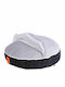 M-Pets Moon Pillow Dog Round Black/Grey 50x50cm