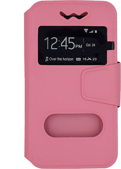 Universal S-View Book Case έως 3.8" Ροζ
