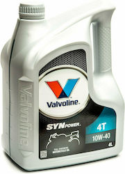 Valvoline Syn Power Synthetic Motorcycle Oil for Four-Stroke Engines 10W-40 4lt