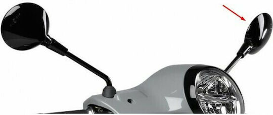 Vespa Motorcycle Mirror for Piaggio Vespa 1pcs Black