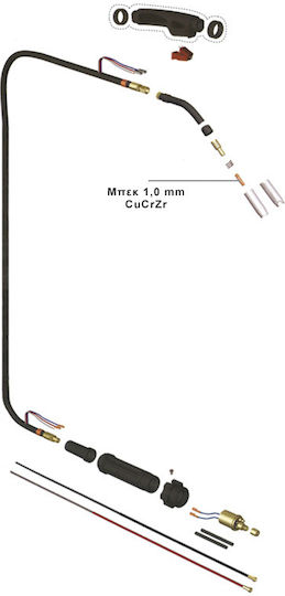Unimac CuCrZr MIG 220V Welding Torch 1mm 46004