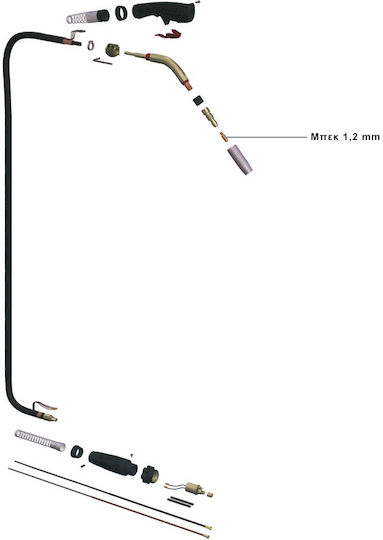 Unimac Schweißbrenner Ergoplus 500 1.2mm 1Stück 46026