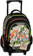 Graffiti Harry Potter Hogwarts School Bag Trolley Elementary, Elementary Multicolour with Water Bottle Holder