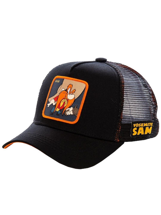 Capslab Looney Tunes Yosemite Sam Men's Trucker Cap Black