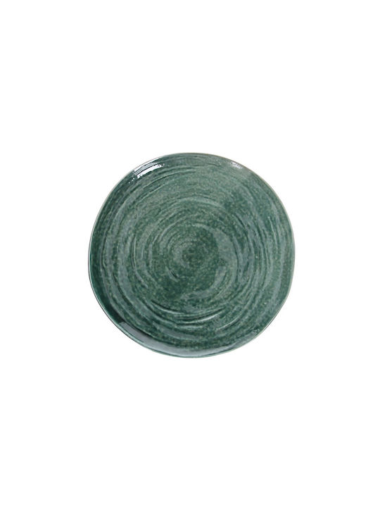 Tognana Material Plate Shallow made of Porcelain Green with Diameter 28cm 4pcs