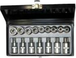 Balchement Bit-Stecknüsse mit Bits Torx und Antriebsvierkant 1/2'' Set 16Stück Balchement Bit-Stecknüsse mit Bits Torx und Antriebsvierkant 1/2'' Set 16Stück