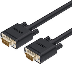 Unitek Kabel VGA-Stecker - VGA-Stecker Schwarz 5m (Y-C505G)