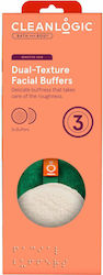 Cleanlogic Cleanlogic Bath And Body Dual-texture Facial Buffers Μαντηλάκια Ντεμακιγιάζ 3τμχ