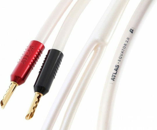 Atlas Cables Καλώδιο Ηχείου Banana - Banana 2m (Equator Achromatic)
