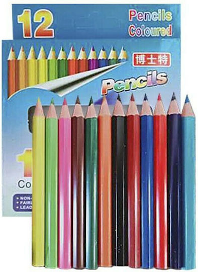 Justnote Farbstift-Set Mini Kurz (24 Packungen) 12Stück Packung von 24 Verpackungen