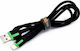 Moxom MX-CB52 Braided USB to Lightning Cable Μαύρο 1m