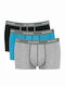 Hipster Men's Boxers Black-blue-grey 3Pack
