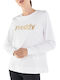 Freddy Women's Athletic Blouse Long Sleeve White