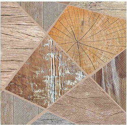 Pol-Mak Wooden Pattern Decoupage Napkin