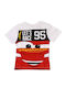 Kinder-T-Shirt Weiß Cars
