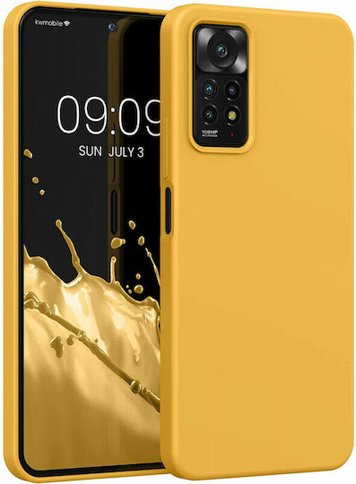 KWmobile Rubberized Back Cover Σιλικόνης Mango (Redmi Note 11 Pro)