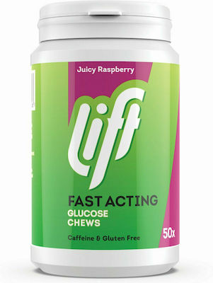 Lift Fast Acting Clucose Chews 50 Kautabletten Saftige Himbeere