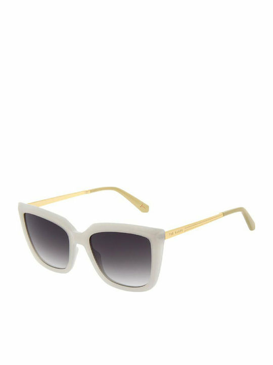 Ted Baker Women's Sunglasses with White Frame and Gray Gradient Lens TB1641 874