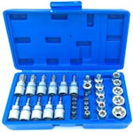 Socket with Motor Torx and Socket 3/8'' Set 34pcs