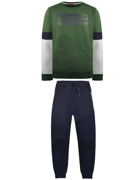 Energiers Kids Sweatpants Set Green 2pcs