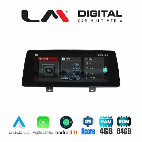 LM Digital Ηχοσύστημα Αυτοκινήτου για BMW Σειρά 5 (G30) / Σειρά 5 2017+ (Bluetooth/USB/AUX/WiFi/GPS/Apple-Carplay/Android-Auto) με Οθόνη Αφής 10.25"