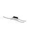 Trio Lighting Route Ceiling Mount Light 56cm Black with Integrated LED