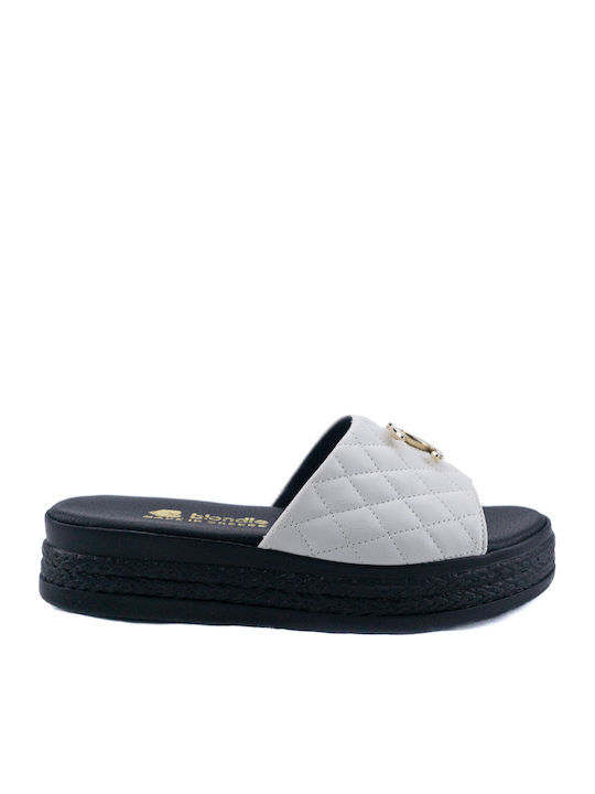 Women's Flat Sandals Flatforms in White Color
