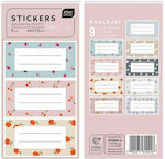 interDRUK Notebook Labels Cute Girl 9pcs