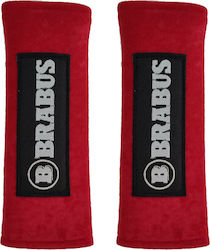 Race Axion Set of 2pcs Car Seat Belt Pads Red Brabus