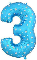 Number 3 Blue 45cm Balloons Number 3 Blue 45cm Balloons