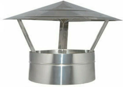 Technometal 19333 Chimney Crown Inox 125mm Silver