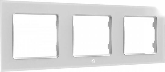 Shelly WF3 Switch Frame 3 Positions in White Color