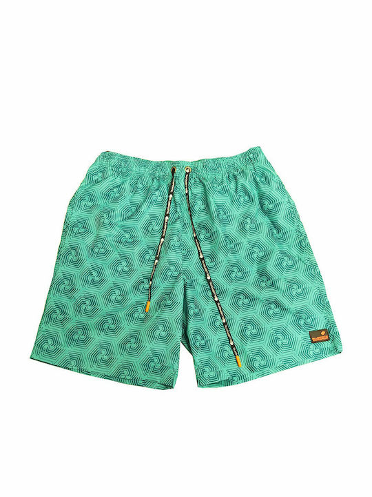 Bluepoint Men's Swimwear Shorts Turquoise with Patterns
