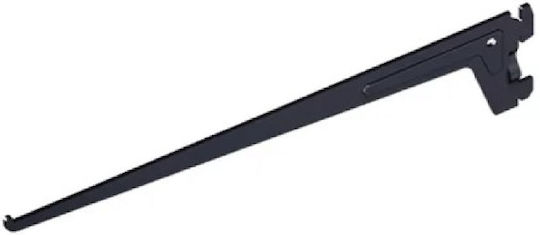 Element-System Braț pentru rafturi Dexion Negru cu 2 Agățători Lungime 35cm