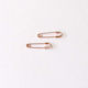 METALLIC SAFETY PIN SET/50 3,5CM (PINK/GOLD)