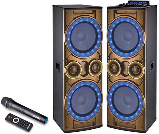 Geepas Ηχείο Karaoke με Ασύρματο Μικρόφωνο και Εφέ Φωτισμού GMS8518 Μαύρο