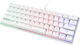 Deltaco GAM-075 Gaming Mechanische Tastatur 60% mit Benutzerdefiniertes Rot Schaltern und RGB-Beleuchtung (Englisch US) Rot